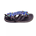 Blue beaded Leather Sandals