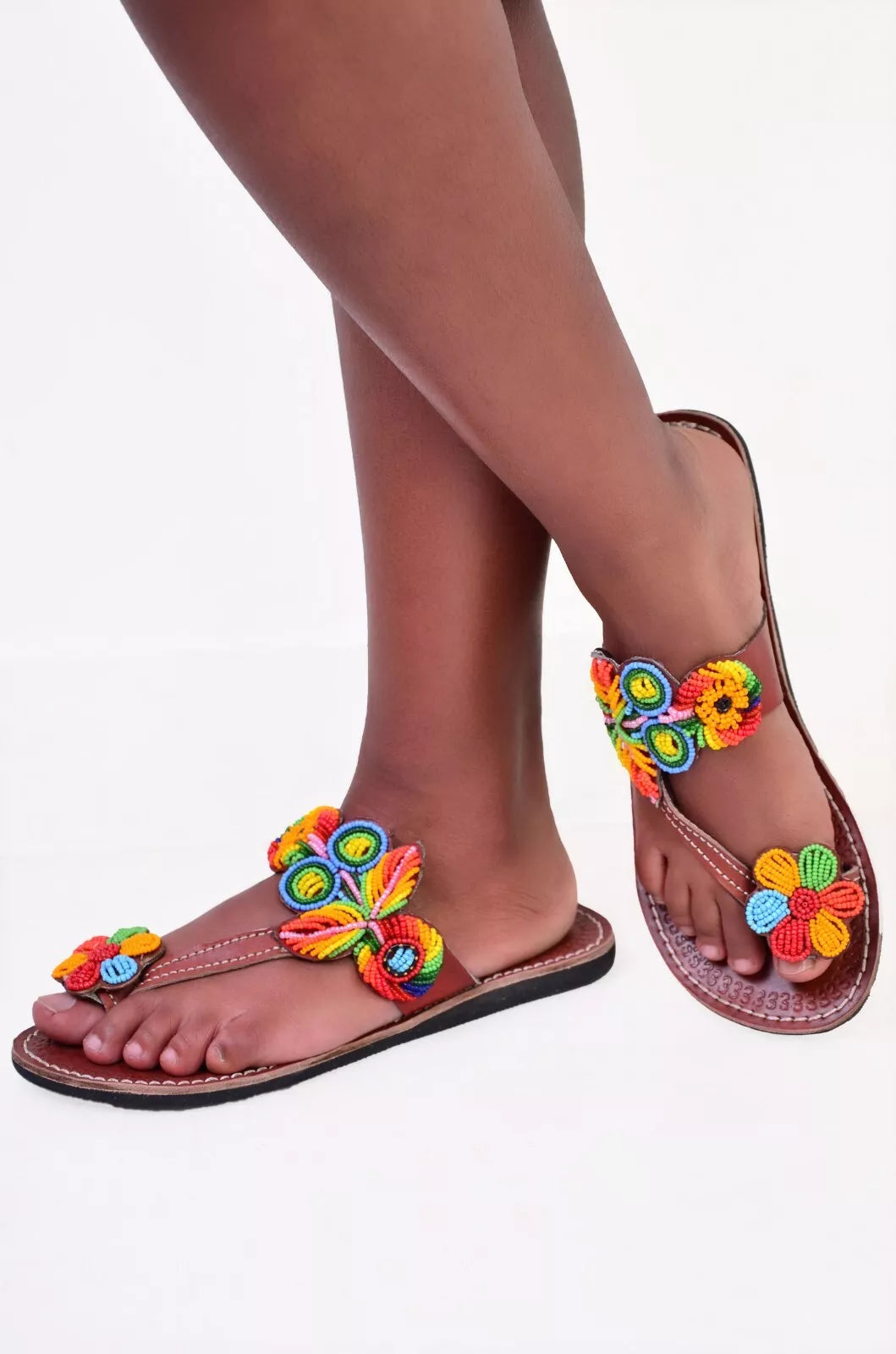 Multicolored Leather Sandals