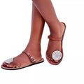 Masai Leather Beaded Sandals